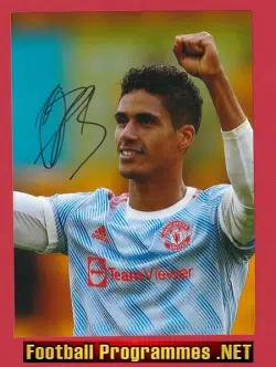 Manchester United Raphael Varane Autograph Signed Picture