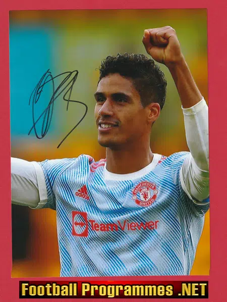 Manchester United Raphael Varane Autograph Signed Picture
