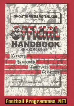 Doncaster Rovers Football Club Official Handbook 1983 - 1984