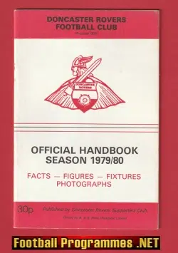 Doncaster Rovers Football Club Official Handbook 1979 - 1980