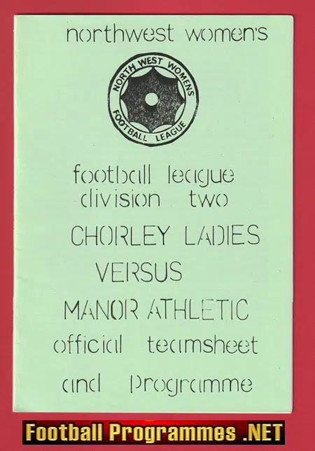 Chorley Ladies v Manor Athletic 1987 - Womens Football