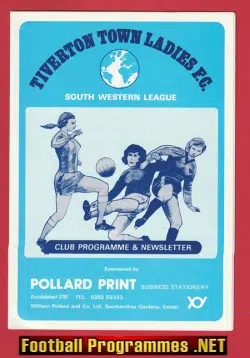 Tiverton Town Ladies v Exeter 1984 - 1980s Womens Football