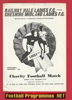 Railway Hale Ladies v Cheshire Midland 1976 - Womens Football