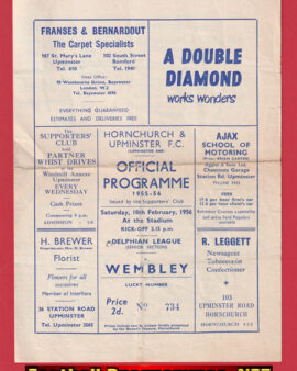 Hornchurch Upminster v Wembley 1956