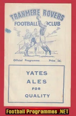 Tranmere Rovers v Oldham Athletic 1954