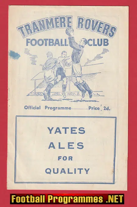 Tranmere Rovers v Oldham Athletic 1954