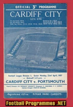 Cardiff City v Portsmouth 1957