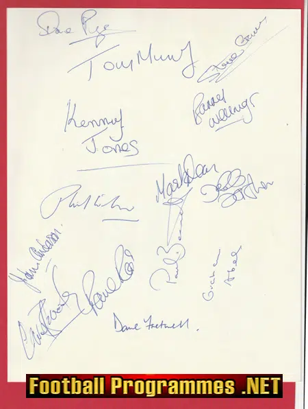 Northwich Victoria Football Club Multi Autographed Signed Pic