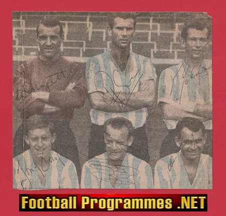 Sheffield Wednesday Football Club Multi Autographed Signed 1960s
