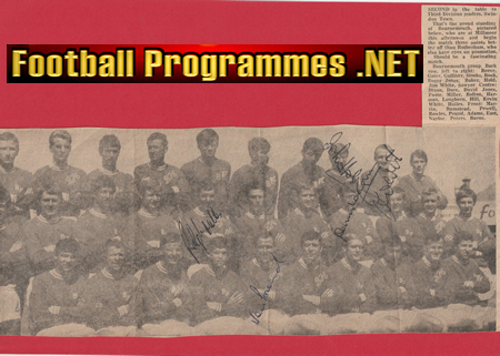 Bournemouth Football Club Multi Autographed Signed 1968