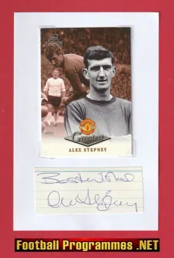 Manchester United Alex Stepney Autograph Man Utd Goalkeeper