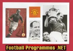 Manchester United Johnny Carey Autograph Signed Man Utd 40s