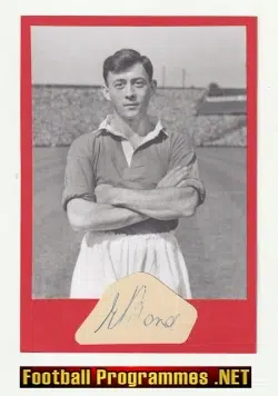 Manchester United Ernie Bond Autograph Man Utd 1950s