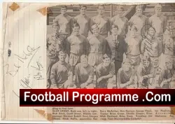 Barrow Football Club 1969 - Multi Autographed SIGNED - football programme