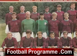 Burnley Football Club Multi Autographed Signed 1970 - football programme