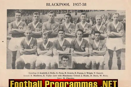Chelsea v Blackpool 1958 - Multi Autographed SIGNED