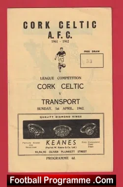 Cork Celtic v Transport 1962 – Ireland