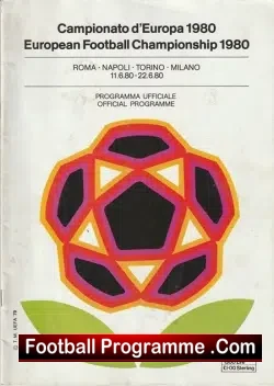 England European Championship 1980 – Euro 80 Italy
