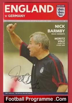 England v Germany 2005 – U21 Multi Signed Autographed