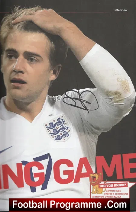 England v Germany 2015 - U21 Multi Signed Autographed