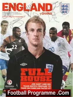 England v Ghana 2011 – Multi Signed Autographed