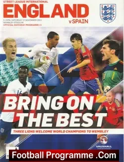 England v Spain 2011 – Multi Signed Autographed