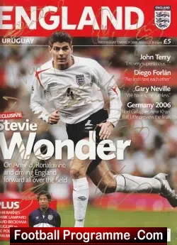 England v Uruguay 2006 – Multi Signed Autographed + Rooney