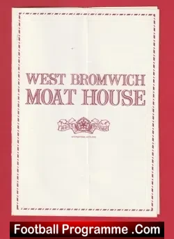 Football League Secretaries Dinner Multi SIGNED Menu - WBA 1991 - football memorabilia