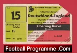 Germany v England 1956 – Berlin Friendly + Duncan Edwards