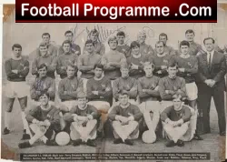 Gillingham Football Club Multi Autographed Signed 1968 - football programme