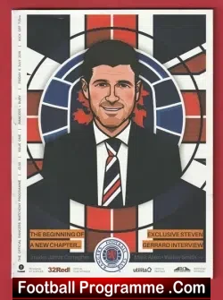 Glasgow Rangers v Bury 2018 - Scotland Friendly Match - football programme