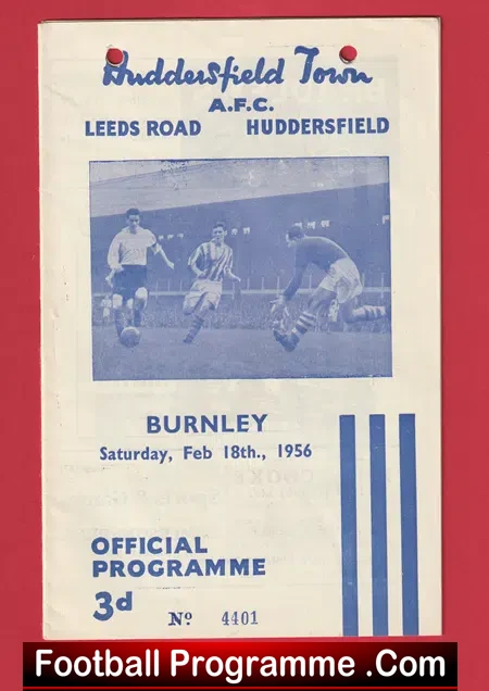 Huddersfield Town v Burnley 1956 - 1950'6