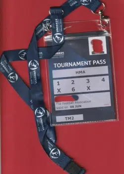 Israel v England 2013 – U21 Media Press Pass Lanyard Ticket