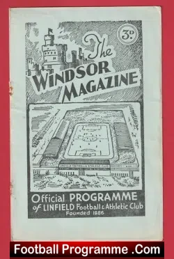 Linfield v Ards 1953 - Ireland - football programme