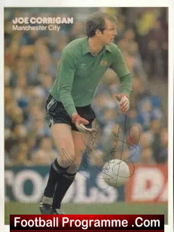 Manchester City Joe Corrigan Autograph Signed Picture Man City - football memorabilia
