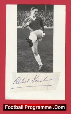 Manchester United Albert Scanlon Autograph 1950's Man Utd - football programme