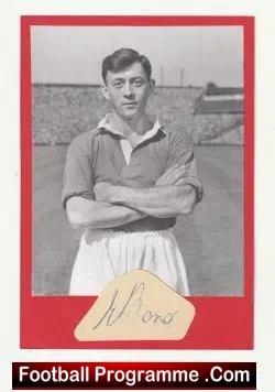 Manchester United Ernie Bond Autograph Man Utd 1950s