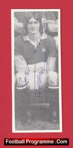 Manchester United Gerry Daly Autograph 1970's Man Utd - football programme