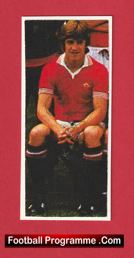 Manchester United Gordon Hill Autograph 1980's Man Utd