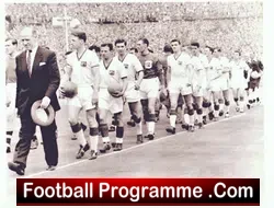 Manchester United Matt Busby Leads Man Utd Out at Wembley 1957