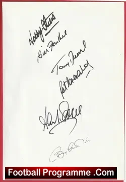 Manchester United Multi Signed Autographed Man Utd 1960s