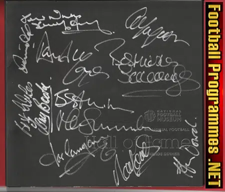 Manchester United Multi Signed Hall Of Fame + Alex Ferguson