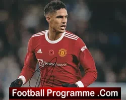 Manchester United Raphael Varane Autograph Signed Photograph - football memorabilia