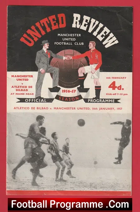 Manchester United v Athletico Bilbao 1957 – European Cup Match