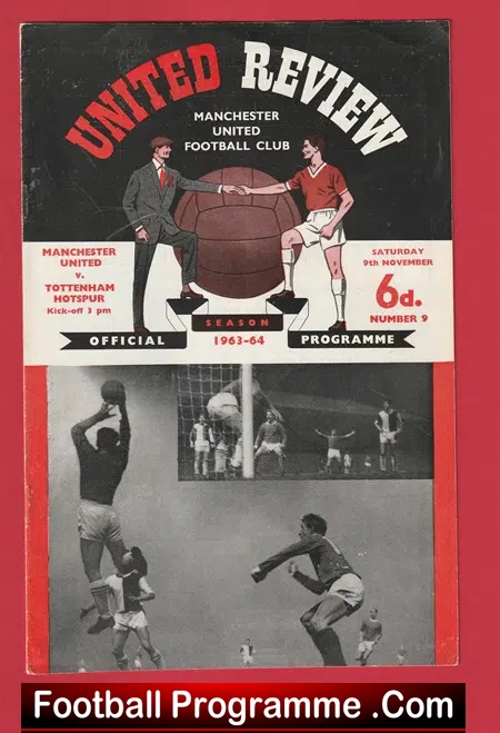 Manchester United v Tottenham 1963 – Signed Denis Law Autograph