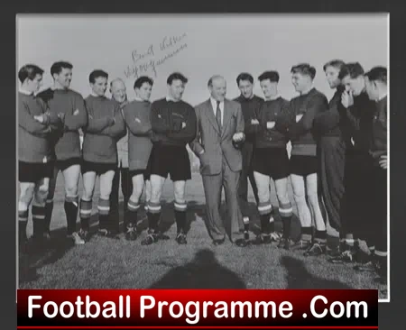 Manchester United Wilf McGuinness Autograph Man Utd Busby Babes