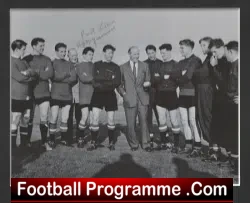 Manchester United Wilf McGuinness Autograph Man Utd Busby Babes - football programme