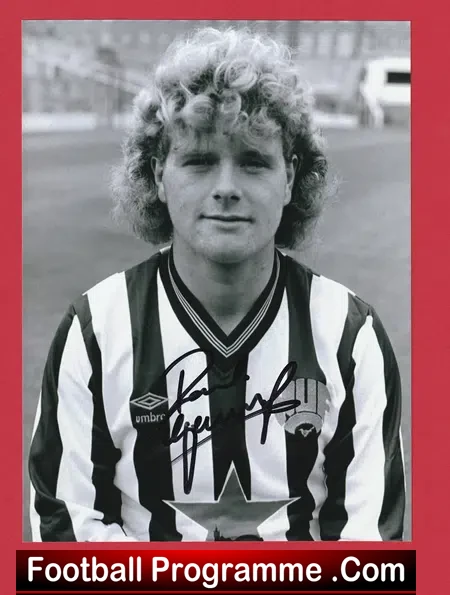 Newcastle United Paul Gascoigne Gazza Signed Autographed Picture