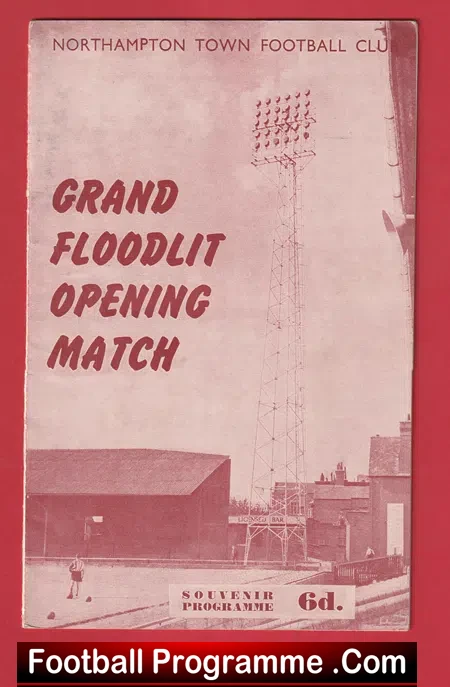 Northampton Town v Arsenal 1960 – Opening of New Floodlights