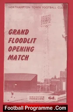 Northampton Town v Arsenal 1960 – Opening of New Floodlights